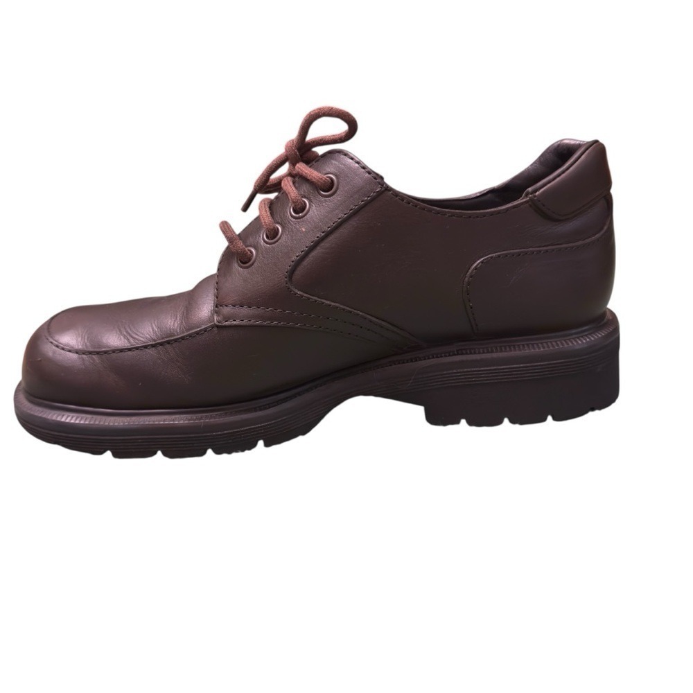 Dr Martens Brown Leather Moc Toe Oxford Shoes Men's 11 Lace Up AirWair Classic - Picture 4 of 14